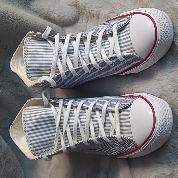 Converse CTAS High Vintage Stripes Sneakers Mens 11.5 - Picture 8 of 8